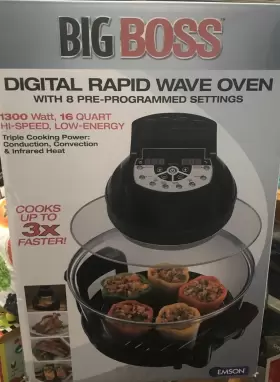 8859BCW BIG BOSS Digital Rapid Wave Oven Programmed Settings #3