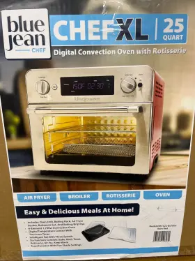 SBJCAFOR230 BLUE JEAN CHEF Digital Air Fryer Toaster Oven
