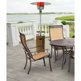 HAN002BRSS HANOVER Steel Umbrella Propane Patio Heater #2