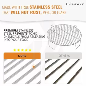 692764467337 INFRAOVENS Steel Grill Rack Nuwave Pro Elite Nu #2
