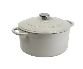 075536450995 LODGE Enameled Cast Iron Dutch Oven Oyster
