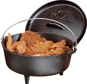 L10C03 LODGE Cast Iron Camp Dutch Oven