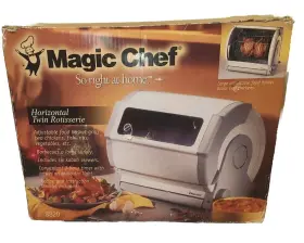 KN-8820 MAGIC CHEF Horizontal Twin Rotisserie Oven Box