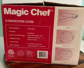 MCSGC07W MAGIC CHEF Convection Oven Glass Bowl Box #2