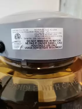 20616 NUWAVE Pro Infrared Oven Amber Dome Silicone Bakeware #3