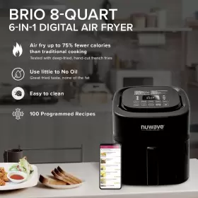 652185900547 NUWAVE Brio Air Fryer Family Up #2