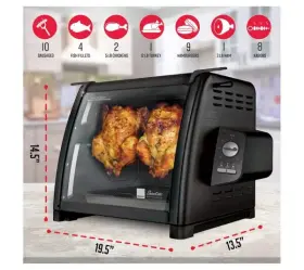 ST5500BLK RONCO Showtime Countertop Rotisserie Oven #2