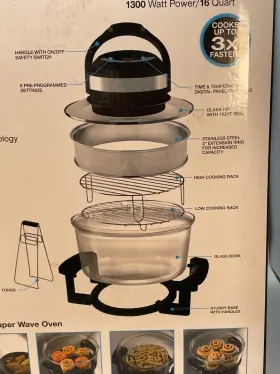 080313082467 SHARPER IMAGE Wave Oven Infrared Convection #3