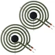 LXun Upgraded 2 Pack MP15YA 6" Electric Range Burner Element 2 