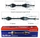 SurTrack Pair Set 2 Front CV Axle Shafts For Ford Fusion Lincoln MKZ 4L Auto