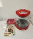 Red Nuwave Pro Infrared Oven 20339 Extender Ring Cooking Tray Cookbook DVD Rack