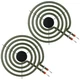 LXun Upgraded 2 Pack MP15YA 6" Electric Range Burner Element Unit Set, Electr...