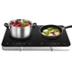 COOKTRON 1800W Double Induction Cooktop 2 Burner Electric Stove Timer