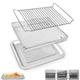 3 Pieces Baking Set for Cuisinart TOA-60 TOA-65 TOA-70 Fryer Toaster Oven, Fr...
