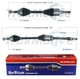 SurTrack Pair Set 2 Front CV Axle Shafts For Lincoln MKZ Hybrid 2.0l Std Asp FWD