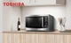 Toshiba EM131A5C-BS 1.2 cu ft 1100W Black Stainless Countertop Microwave