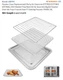 GWYSY Stainless Steel Basket Tray Rack Kit for Gourmia GTF7655 GTF7460 GTF7465