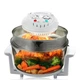MegaChef Multipurpose Countertop 14.25 Inch Halogen Oven Air Fryer/Rotisserie/Ro