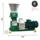 TECHTONGDA 220V 4mm Farm Animal Chicken Duck Feed Pellet Mill Machine 150Kg/H