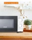 Commercial Chef Countertop Small Microwave Oven, 9.5 Inch, White