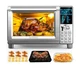 Nuwave Bravo Air Fryer Toaster Smart Oven, 12-in-1 Countertop Convection, 30-...