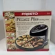 Presto Pizzazz Plus Rotating Pizza Oven Black 03430 NEW Open Box