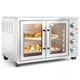 MegaChef 47.6 Quart Electric French Door Rotisserie Convection Counter Top Oven