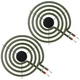 LXun Upgraded 2 Pack MP15YA 6" Electric Range Burner Element Unit Set Electri...