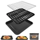 3PCS Air Fryer Rack & Pan Set for Ninja DT251 DT201 Foodi XL Pro Countertop O...