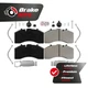 Front Semi-Metallic Disc Brake Pads For 2014-2019 Blue Bird Vision School Bus