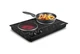 Cusimax CMIP-C180BS 1800W Hot Plate Black Marble Ceramic Cooktop Dual Infrared