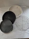 NuWave Pro Parts for Model 20301-20304/Non Stick Base/Drip Pan/2 Racks/Silicon