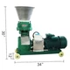 TECHTONGDA&reg; 6MM Farm Animal Cattle Pellet Feed Mill Machine 3-Head Rollers 220V