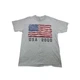 Vintage Sonoma Jean Company USA 2000 T Shirt Size L Gray Patriotic American Flag