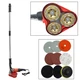 TECHTONGDA Portable Wall Floor Sander Three 3.9" Diamond Head Six Speed 220V