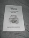 Savoureux Convection Oven Model WK-2206 Instruction Manual Booklet